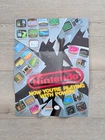 Vintage 1989 Nintendo NOW YOUR'E PLAYING WITH POWER NINTENDO NES POSTER