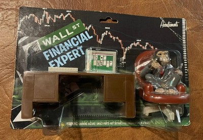 WALL ST MONKEY w/Suit and Tie, Ape Gorilla Financial Advisor by Accountrements