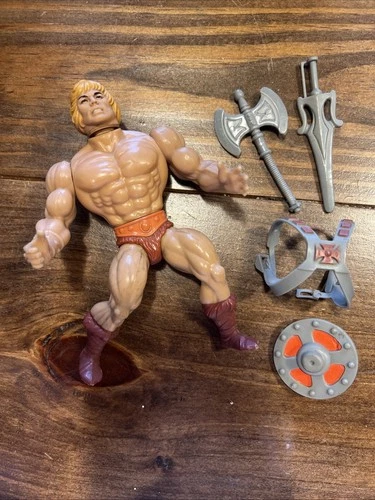 Vintage 80s Masters Of The Universe Taiwan HE-MAN Action Figure MOTU COMPLETE
