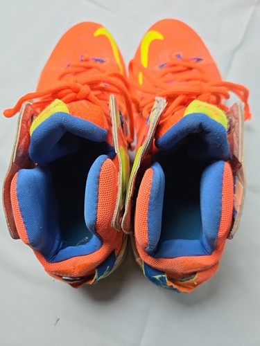 Nike LeBron XII 11 Mens Athletic Shoes Neon Orange Yellow (707781-870) Size 10 - Picture 10 of 11