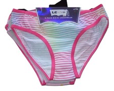 Girls Levi's 5 Pack Bikini Underwear Sz 8