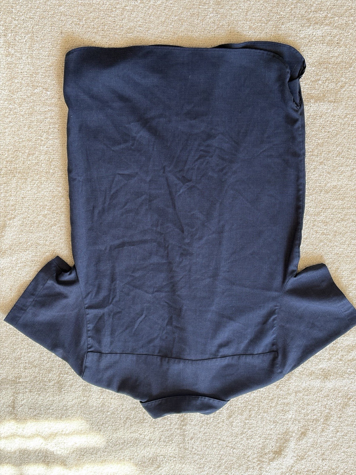 Bylt Basics Navy Medium Button Down Short Sleeve … - image 3