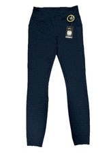 Athletic Works High Waist Yoga Pants Womens Small 4-6 Pockets Leggings Navy NWT