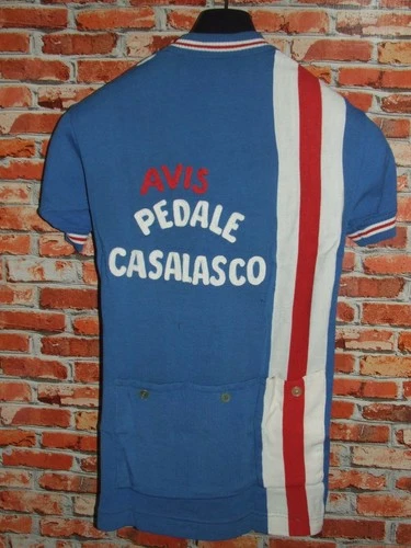 Vintage Eroica Knit Shirt Cycling Jersey Vintage 70's Casalasco 50% Wool