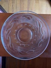 Fostoria Depression Glass | Serving Platter Cake Plate | Stars & Leaves | Wistar
