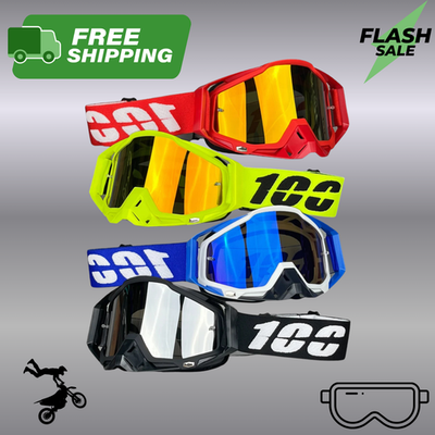 #ad Hot Motorcycle Goggles for Men MX Racing Dirt Bike ATV Ski Eye Protection Gift $9.90