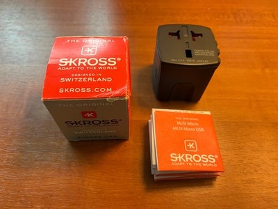 SK ROSS Original World Classic Travel Adaptor Black