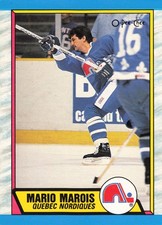 Mario Marois Quebec Nordiques 1989 O-Pee-Chee Hockey Card #260