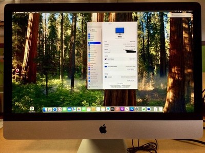 2019 Apple iMac 27'' 5K i9 3.6GHz 32GB RAM 500GB SSD Radeon Pro 580x 8 Sequoia