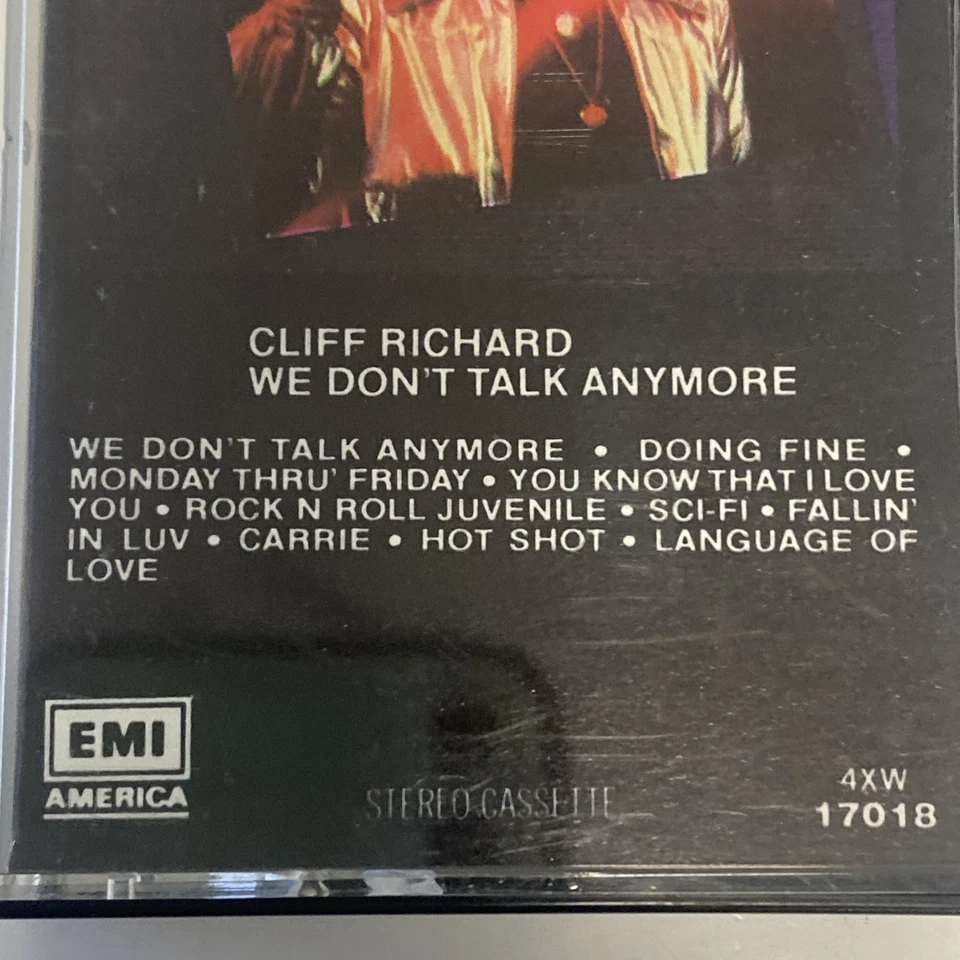 Cliff Richard - We Don't Talk Anymore (1979 Cassette) Rock Disco REAL PICTURES!! Foto 2 de 4