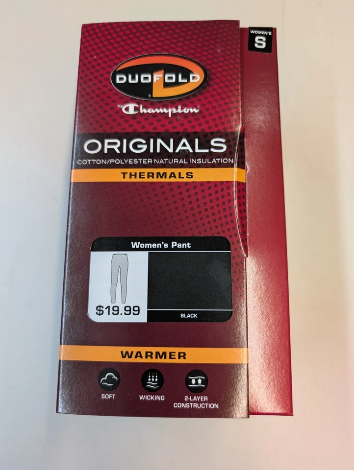 Pantalones térmicos absorbentes de peso medio Champion KMW4 Duofold para mujer Foto 4 de 4