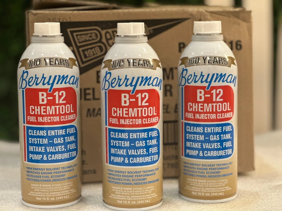 3 x Berryman B-12 Chemtool 444ml - Carburetor and Fuel System Cleaner 0116 - Photo 1/2