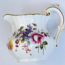 Royal Crown Derby Milk Jug – "Derby Posies" Fine Bone China Creamer – Floral