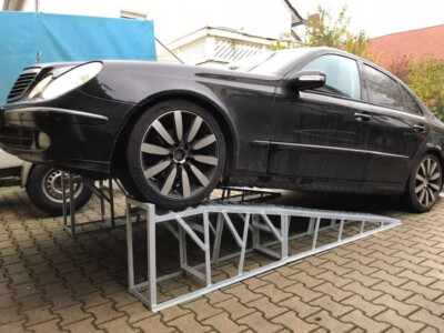 1 Paar Auffahrrampe Autoreifen Rampe Für PKW SUV 4000kg Last Car Ramp Auffahrram