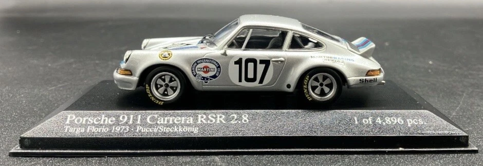 Minichamps 1/43 Porsche 911 RSR 2.8 Targa Fiorio 1973 Pucci #103 430736907 - Image 2 of 4