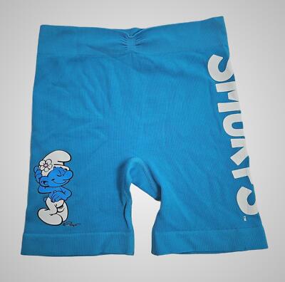 Primark Cares Smurf Cycling Shorts Blue Size S UK