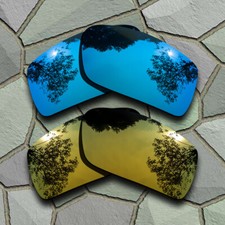 Sky Blue Golden Lenses Replacement For-Spy Optic General Polarized