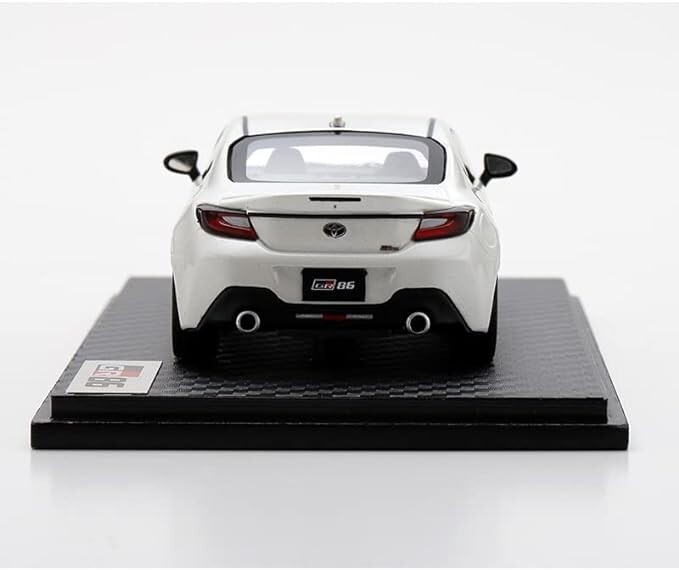 TOYOTA GAZOO Racing GR86 1/43 Scale Model 2021 Crystal White Pearl