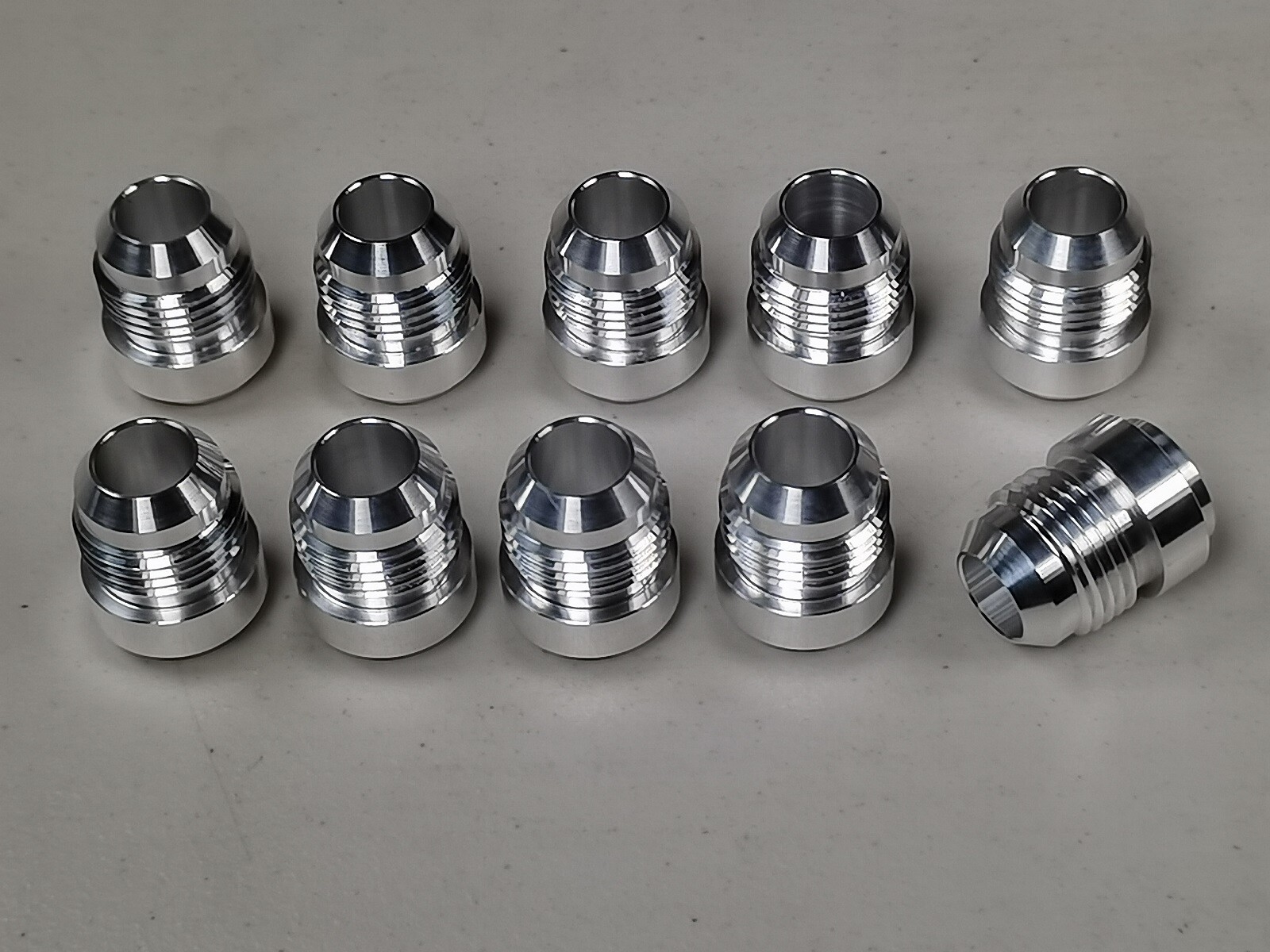Male Billet 6061 T6 Aluminum Weld On/Weld In Fitting Bung AN12 - Foto 7
