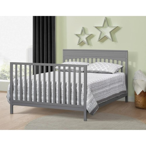 Cunas para Bebes 4 en 1 Convertible Cama para Niños Marco Baby Crib Gray NEW - Picture 12 of 12