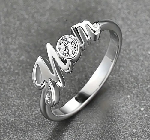 Boutique Mothers Mom Women’s Ring Size 8 Silver Plated Jewelry ⭐️ - Picture 2 of 4