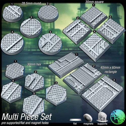 Industrial bases Legion Terrain Scenery Tabletop Miniatures 28mm - Picture 11 of 18