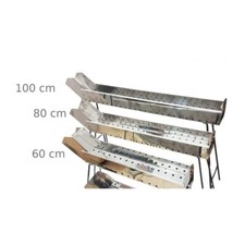 Fornacella Kanalgrill Barbecue Arrosticini Spieße Souvlaki Edelstahl 80 Cm