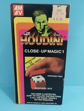 THE GREAT HOUDINI CLOSE UP MAGIC 1 - VINTAGE MAGIC KIT - 1987 AMAV NO. 902