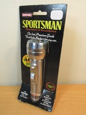 NOS RAYOVAC Sportsman S21F-1 Stainless Steel Flashlight C Batteries NOT Included
