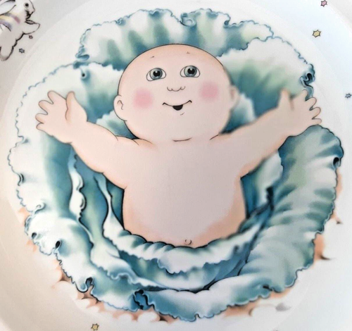 Cabbage Patch Kids 8" Teller Royal Worcester Made in England 1984 Fine Porcelain - Bild 2 von 5
