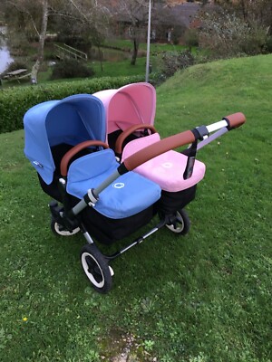 Ersatz-Lenkerabdeckungen mit Reißverschluss kompatibel mit Bugaboo Donkey Duo