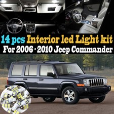 14pc Super White Car Interior Led Light Kit Package For 2006-2010 Jeep Commander