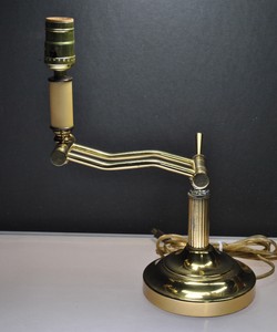 Antique Brass Articulating Desk Table Lamp Ebay