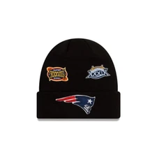NEW ENGLAND PATRIOTS CHAMPIONSHIP CUFF KNIT 6x Superbowl Champs NFL NEW ERA HAT