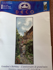 DMC - Counted Cross Stitch Kit -Grandma?s Birthday - part started