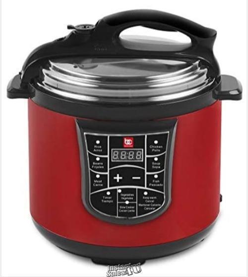 Bene Casa BC-74787 5L Electric Pressure Cooker, Red 