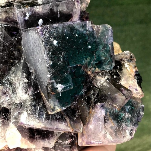 3060G Rare Natural Fluorite Quartz Cluster Crystal Mineral specimen Healing - Picture 16 of 23