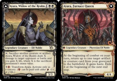 Showcase AYARA, WIDOW OF THE REALM  x4 mtg NM-M March of The Machine 4 Rare