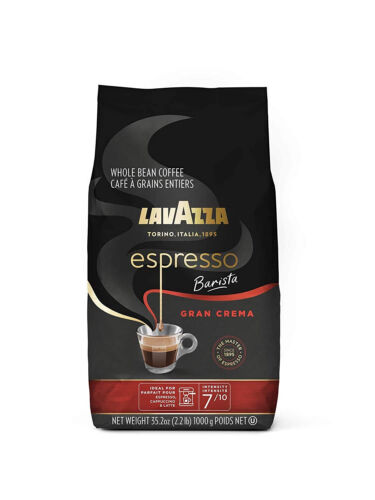 Lavazza Espresso Barista Gran Crema Whole Bean Coffee, Medium Roast 2.2 lb Bag - Picture 1 of 12