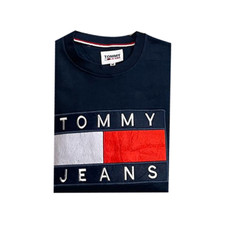 Image of Tommy Jeans Embroidered Fleece Big Logo Sweatshirt Size M-2XL | Clearance Sale