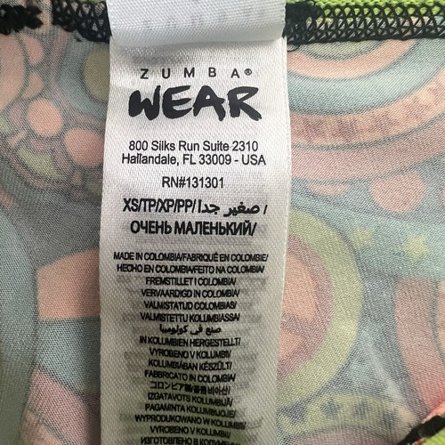 Zumba Wear Leggings Damen Gr. XS Mehrfarbig Hippie Pfirsich - Feel Good Dance Good - Bild 10 von 11