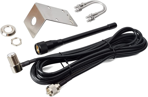 VHF Marine Antenna Low-Profile 156-163Mhz Antennas W/16.4Ft(5M) RG58 Low Loss Pr - Zdjęcie 7 z 8