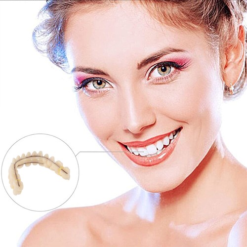 US Snap On False Teeth Upper + Lower Dental Veneers Dentures Tooth Cover Dental - Picture 7 of 19