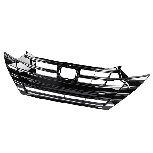 Conjunto de rejilla de parachoques delantero de plástico cromado y negro para Nissan Versa 2023-2025 - Imagen 11 de 11
