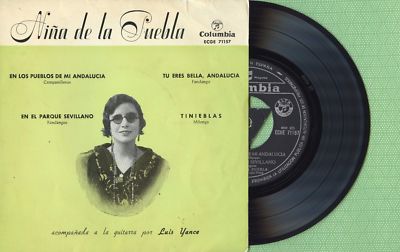 NIÑA DE LA PUEBLA / Cante Flamenco / COLUMBIA ECGE 71157 Press