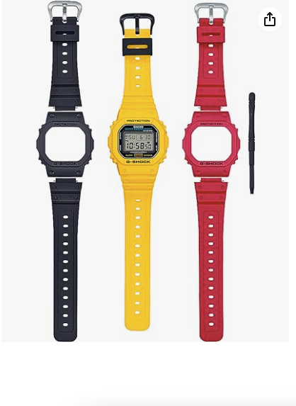美品✨️G-SHOCK DWE-5600R-9JR　CASIO　交換ベルト付き CASIO G-SHOCK DWE-5600R-9JR Revival Color Extra Case Band