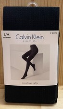 Calvin Klein Semi Opaque Mini Cable 3 Pack tights S/M 01N