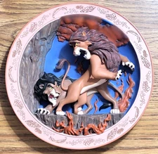 Disney - The Lion King “The Battle To Be King” 3D Relief Plate - LTE 2448/7500