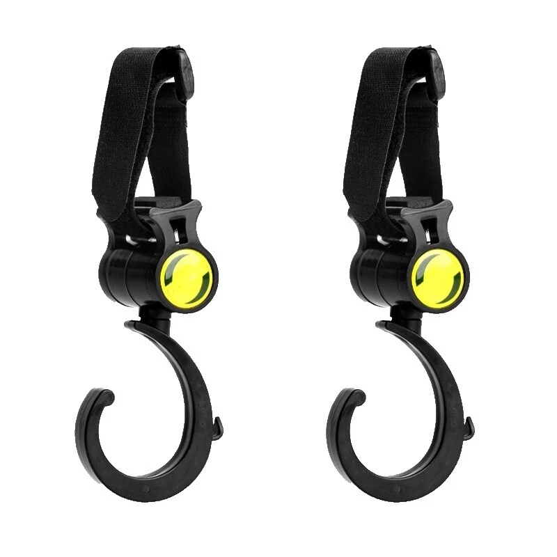 Ganchos de Carrinho de Bebê Infantil Preto