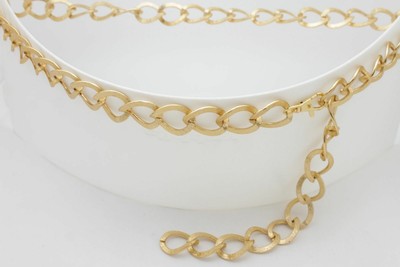 Women Gold Metal Chain Link Striking Belt Weekend Party NYC Hot Plus Size XL XXL
